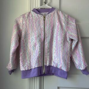 Fabulous Sequined Bomber Jacket, size kids 7-8